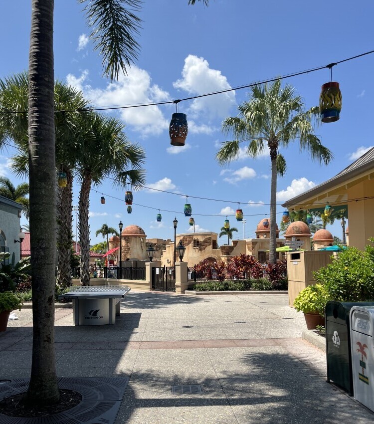 Caribbean Beach resort at Disney World.