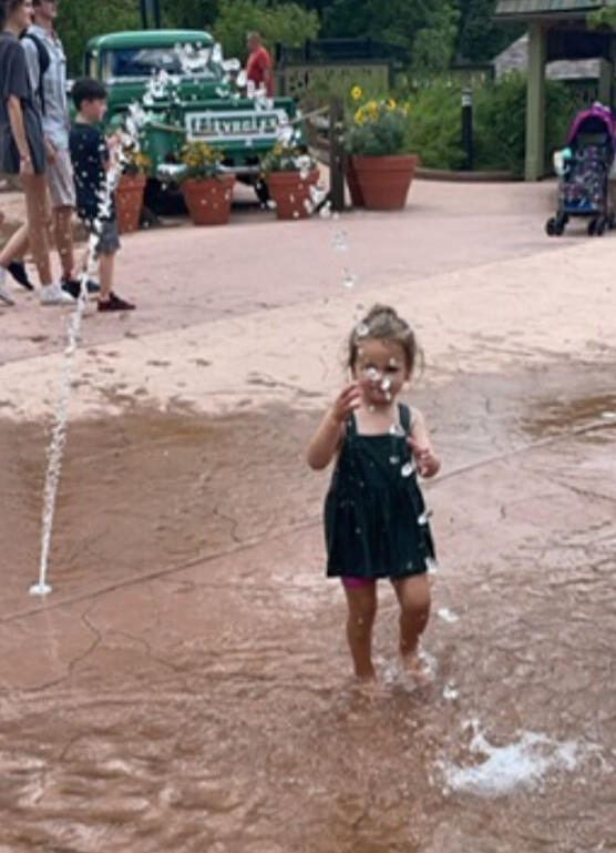 Dollywood water play area for kids.